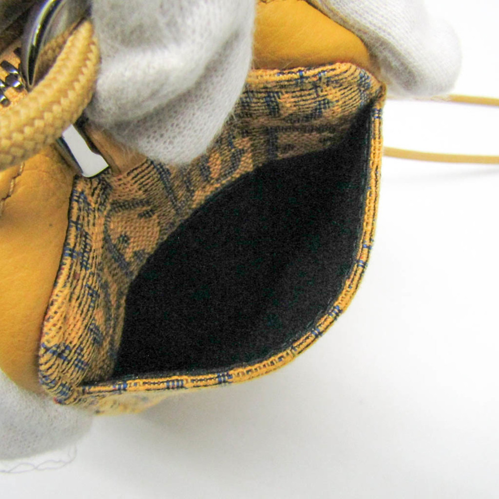 CHRISTIAN DIOR Yellow Leather Shoulder Bag - Picture 7 of 12